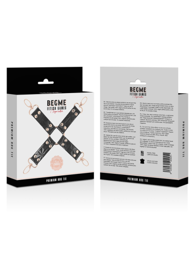 BEGME - BLACK EDITION HOG TIE CUERO VEGANO