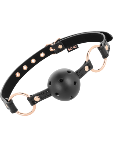 BEGME - BLACK EDITION MORDAZA CUERO VEGANO