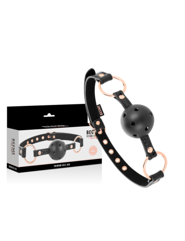 BEGME - BLACK EDITION MORDAZA CUERO VEGANO