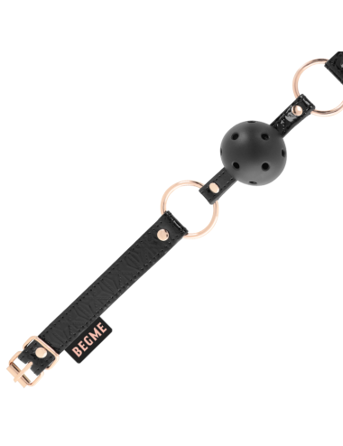BEGME - BLACK EDITION MORDAZA CUERO VEGANO