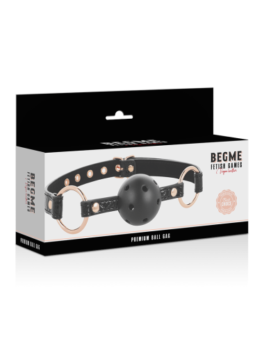 BEGME - BLACK EDITION MORDAZA CUERO VEGANO