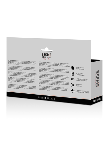 BEGME - BLACK EDITION MORDAZA CUERO VEGANO
