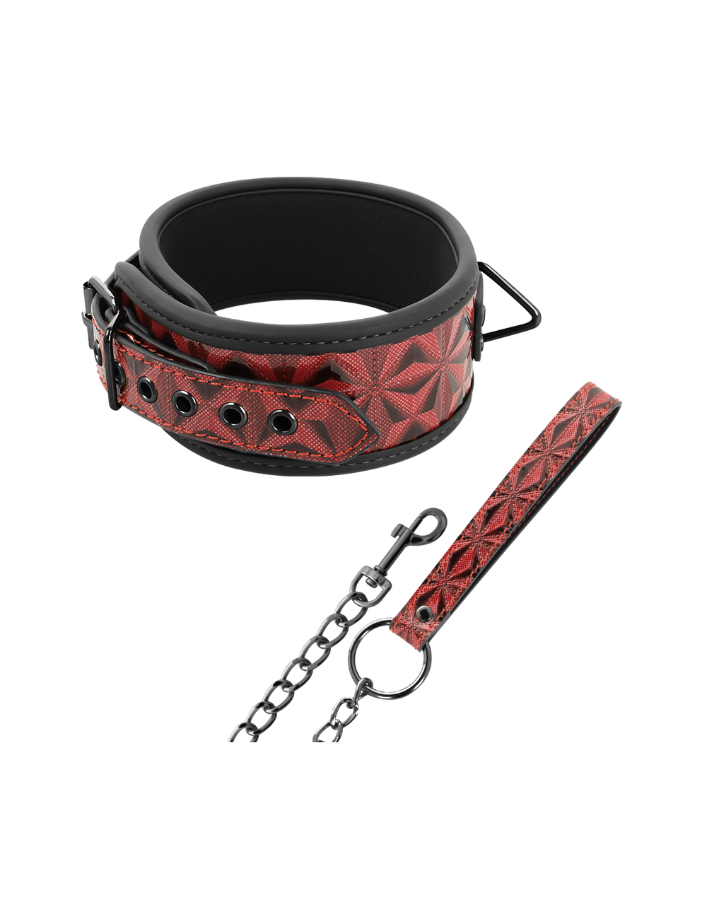 BEGME - RED EDITION COLLAR CUERO VEGANO CON FORRO DE NEOPRENO