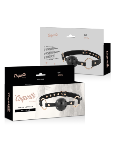 COQUETTE CHIC DESIRE - FANTASY MORDAZA TRANSPIRABLE CUERO VEGANO