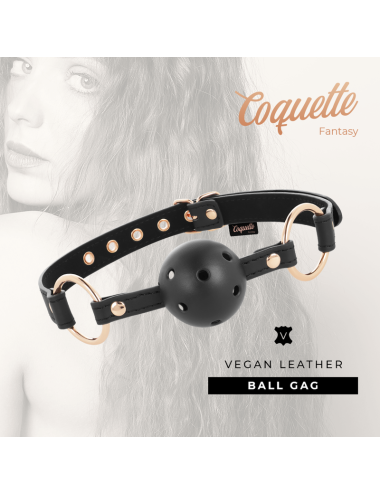 COQUETTE CHIC DESIRE - FANTASY MORDAZA TRANSPIRABLE CUERO VEGANO