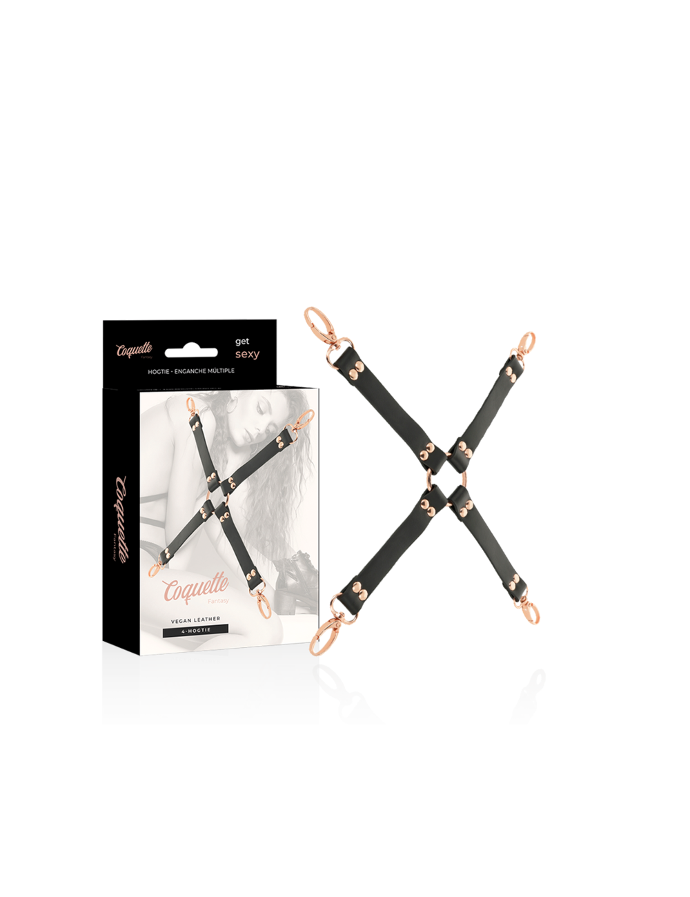 COQUETTE CHIC DESIRE - FANTASY HOG TIE CUERO VEGANO