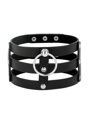 COQUETTE CHIC DESIRE - CHOKER CUERO VEGANO ESTILO FETISH