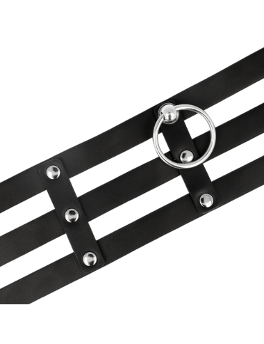 COQUETTE CHIC DESIRE - CHOKER CUERO VEGANO ESTILO FETISH