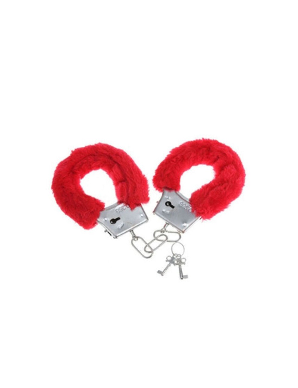 DIABLO PICANTE - ESPOSAS METAL FORRADAS ROJO