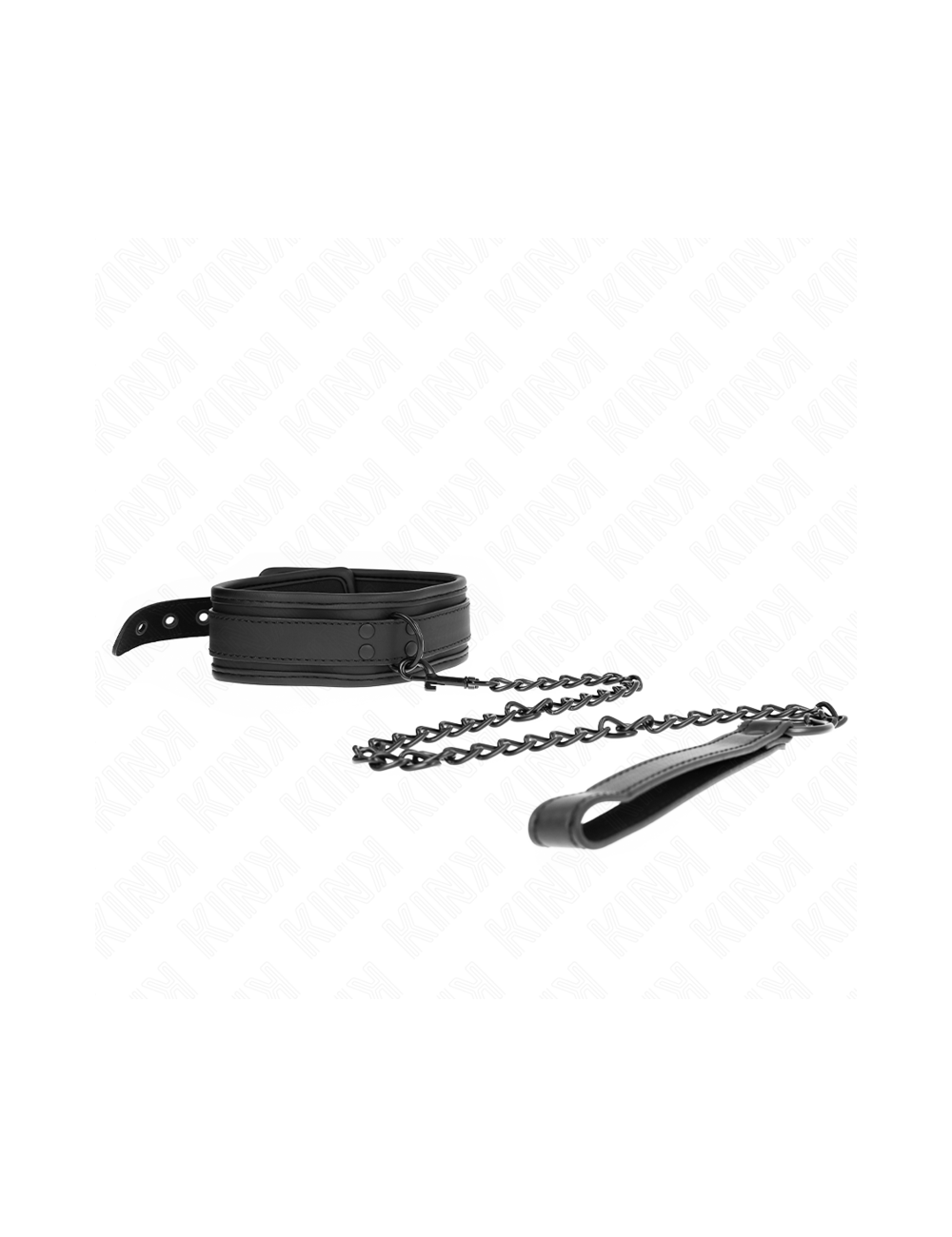 KINK - COLLAR CON CORREA 78 CM BONDAGE DE NEOPRENO MODELO 1 AJUSTABLE 37.5 X 49.5 CM