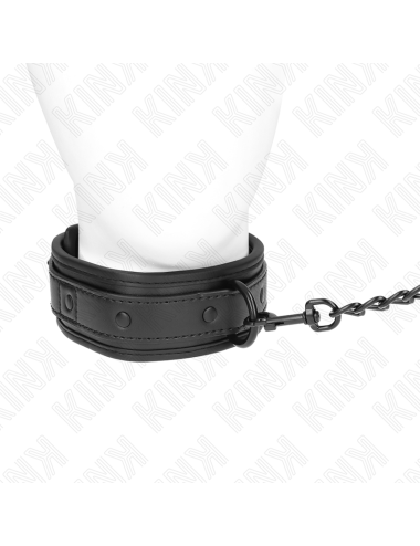 KINK - COLLAR CON CORREA 78 CM BONDAGE DE NEOPRENO MODELO 2 AJUSTABLE 37.5 X 49.5 CM