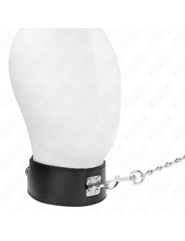 KINK - COLLAR CON CORREA 65 CM ANCHO NEGRO AJUSTABLE 33.5-41 CM X 5 CM