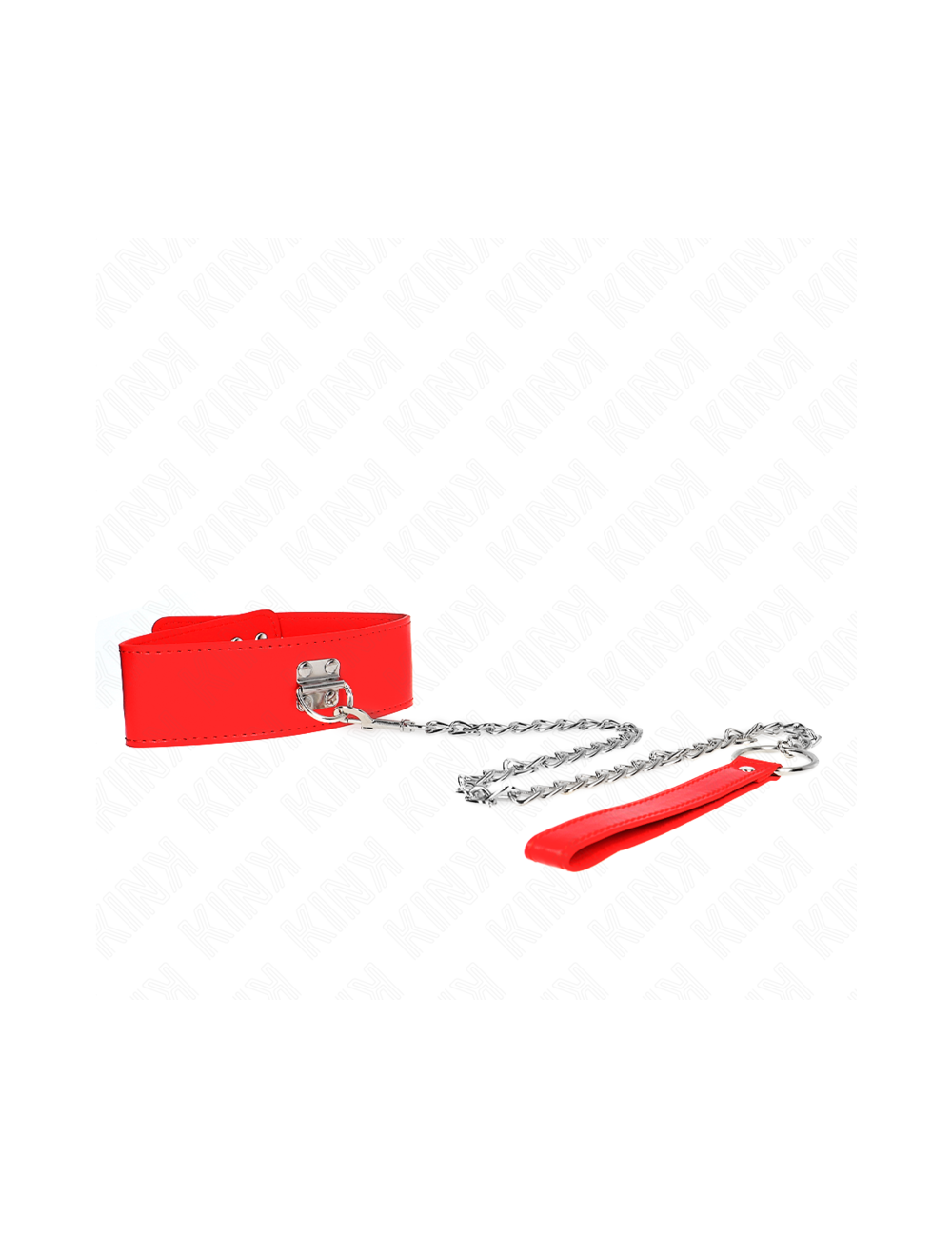 KINK - COLLAR CON CORREA 65 CM ANCHO ROJO AJUSTABLE 33.5-41 CM X 5 CM