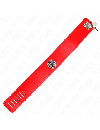 KINK - COLLAR CON CORREA 65 CM ANCHO ROJO AJUSTABLE 33.5-41 CM X 5 CM