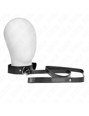 KINK - COLLAR CON CORREA 116 CM FINO NEGRO AJUSTABLE 32-50 CM X 8 CM