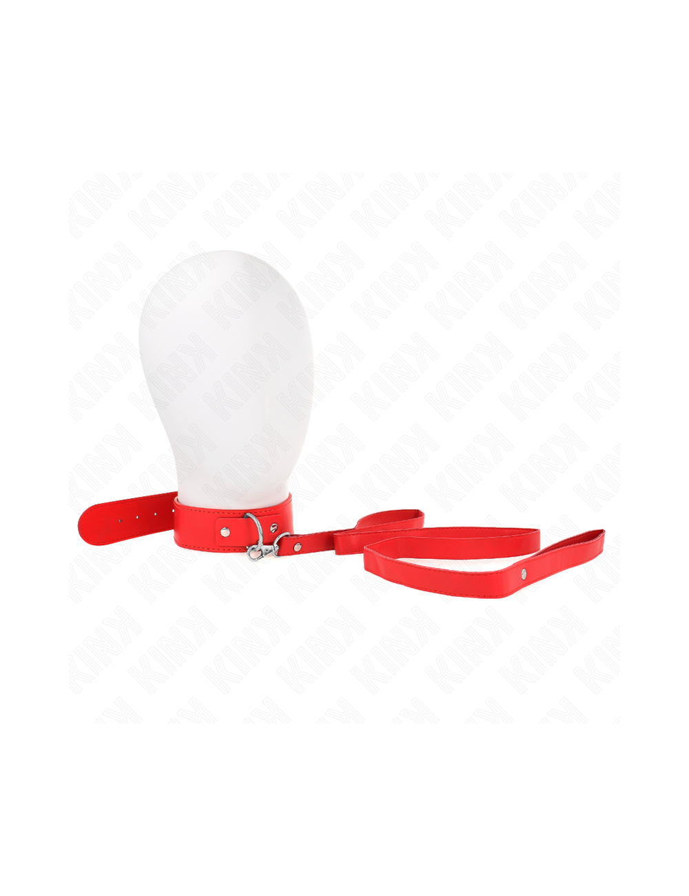 KINK - COLLAR CON CORREA 116 CM FINO ROJO AJUSTABLE 32-50 CM X 8 CM