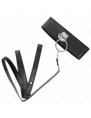 KINK - COLLAR CON CORREA 116 CM CON TACHUELAS CORREA POLIPIEL 50 X 5 CM