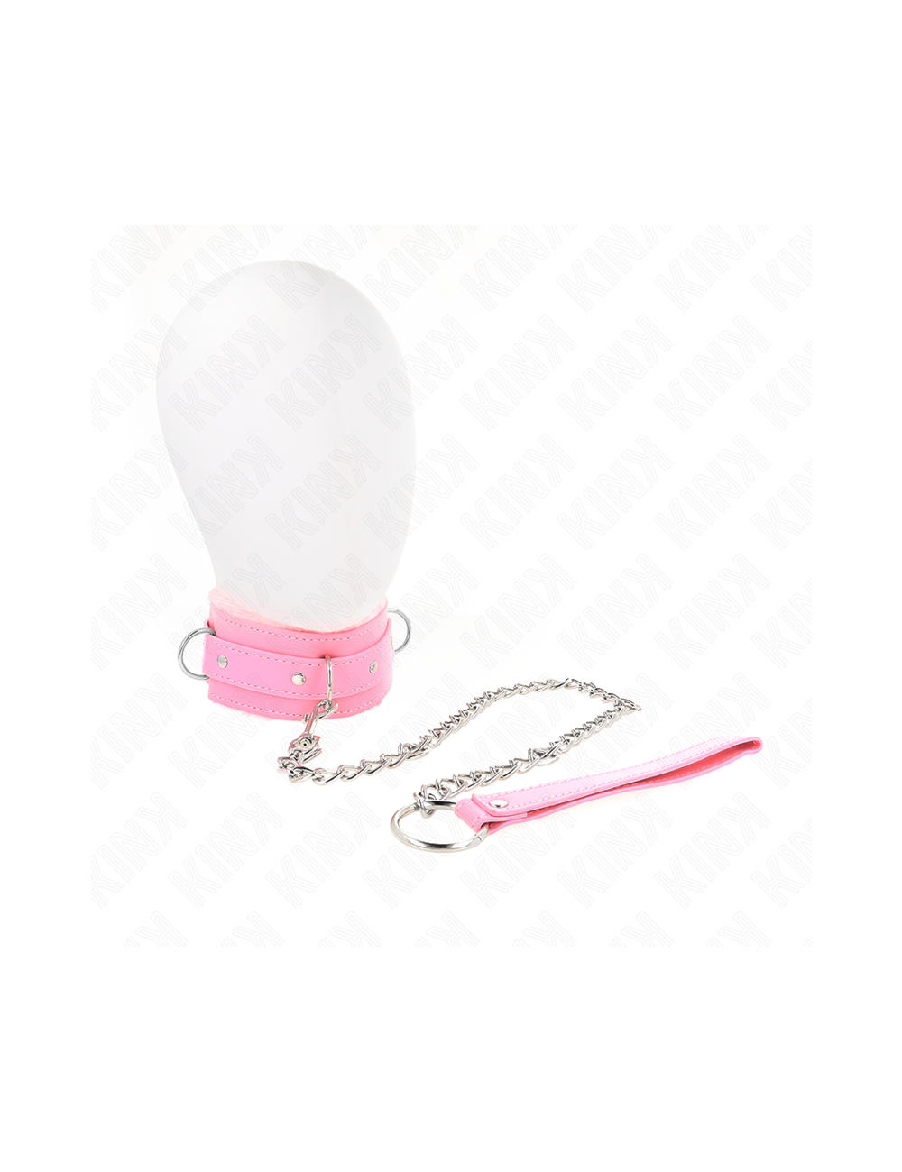 KINK - COLLAR CON CORREA 65 CM CON RESTRICCIONES ROSA AJUSTABLE 36-42 CM X 5.5 CM