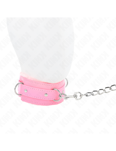 KINK - COLLAR CON CORREA 65 CM CON RESTRICCIONES ROSA AJUSTABLE 36-42 CM X 5.5 CM