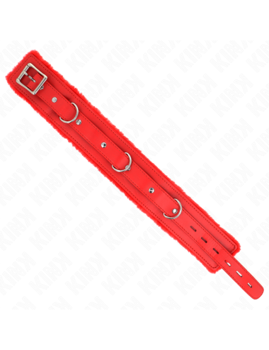 KINK - COLLAR CON CORREA 65 CM CON RESTRICCIONES ROJO AJUSTABLE 36-42 CM X 5.5 CM