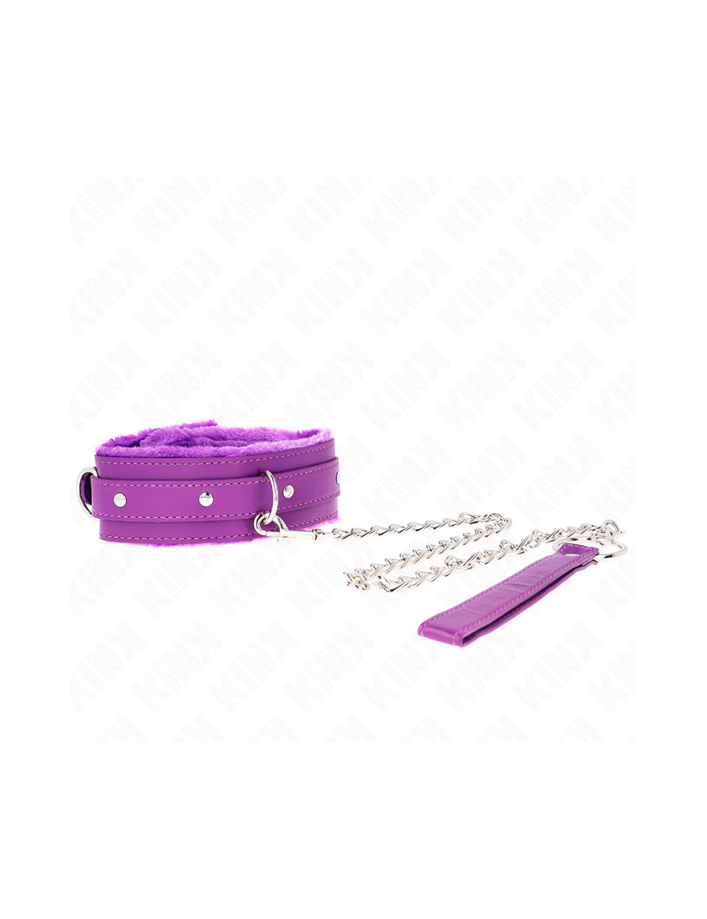 KINK - COLLAR CON CORREA 65 CM CON RESTRICCIONES MORADO AJUSTABLE 36-42 CM X 5.5 CM