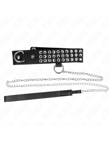 KINK - COLLAR CON CORREA 65 CM CON BRILLOS AJUSTABLE 37-42 CM X 5.3 CM