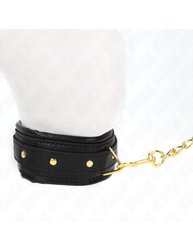 KINK - COLLAR CON CORREA ESPONJA IMITACIÓN CUERO MODELO 1 AJUSTABLE 37-54 CM X 3 CM