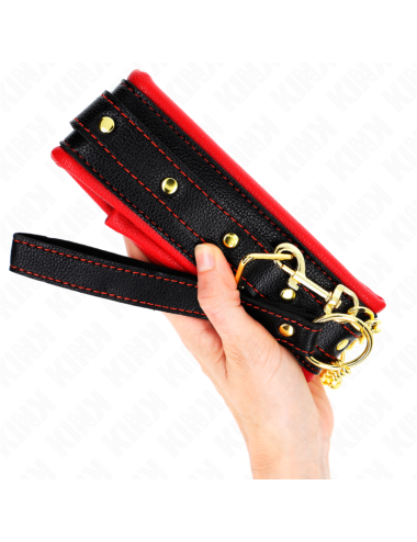 KINK - COLLAR CON CORREA ESPONJA IMITACIÓN CUERO MODELO 2 AJUSTABLE 37-54 CM X 3 CM