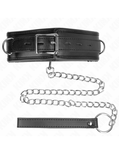 KINK - COLLAR CON CORREA ESPONJA IMITACIÓN CUERO MODELO 3 AJUSTABLE 37-54 CM X 3 CM
