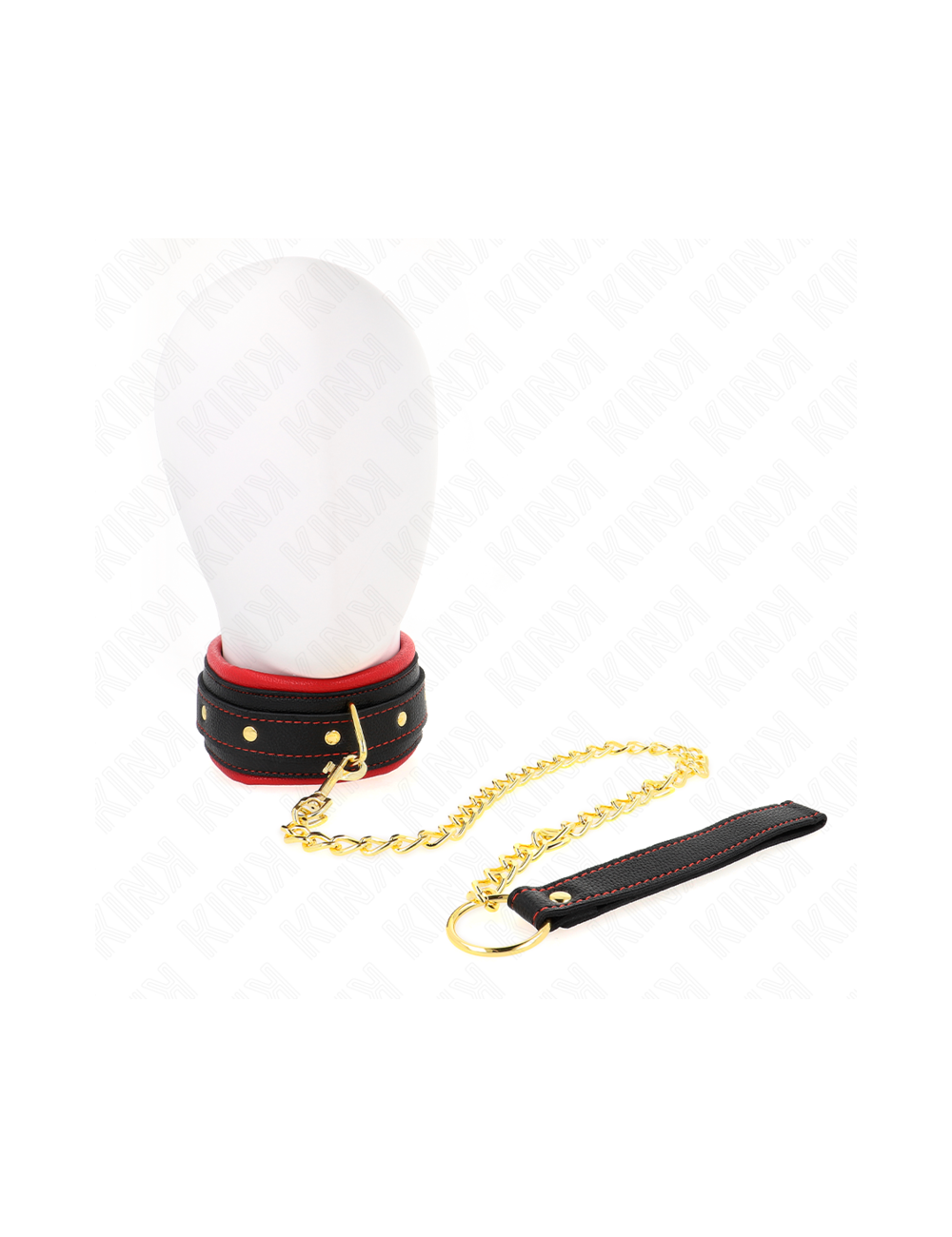 KINK - COLLAR CON CORREA DE TEJIDO LISO AJUSTABLE 33-48 CM X 5.7 CM