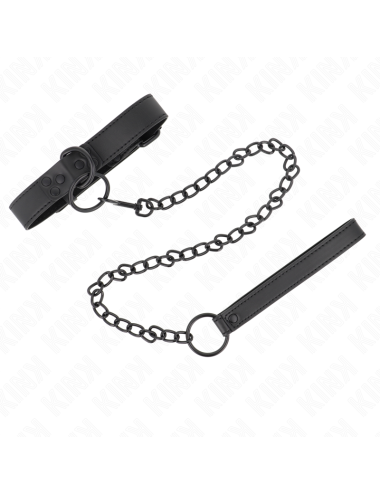 KINK - COLLAR CON CORREA 65 CM OSCURO AJUSTABLE 37-54 CM X 3 CM
