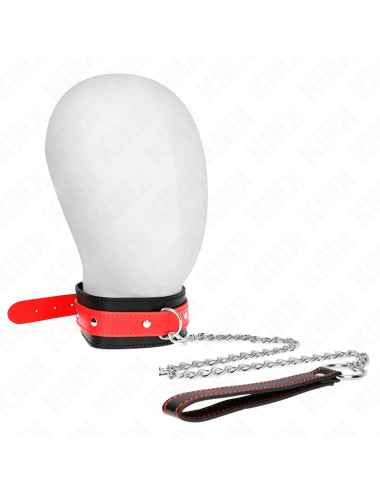 KINK - COLLAR CON CORREA 65 CM ROJO AJUSTABLE 36-43 CM X 5 CM
