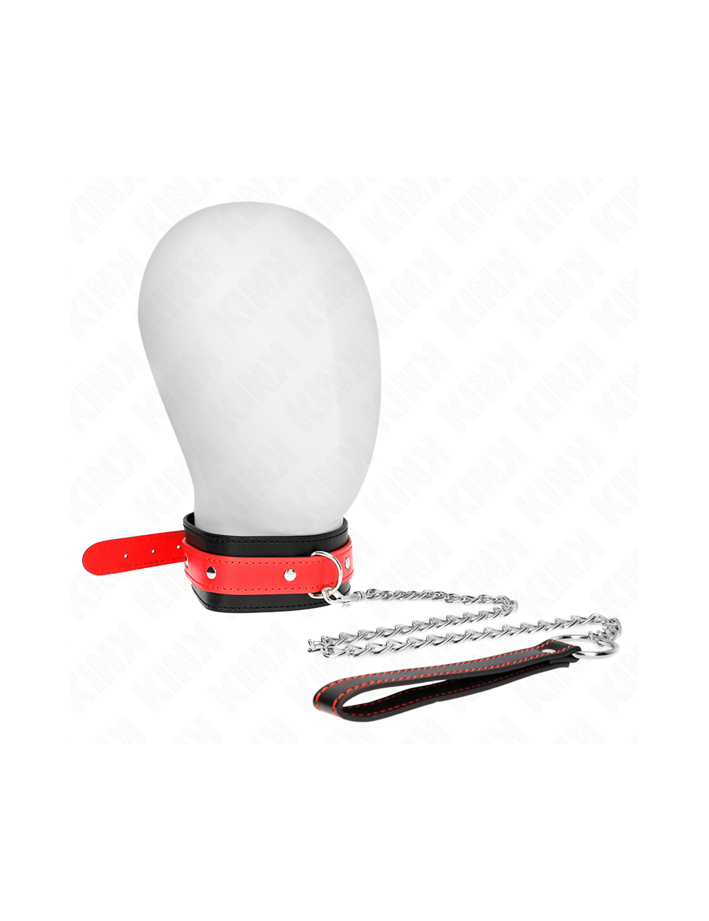 KINK - COLLAR CON CORREA 65 CM ROJO AJUSTABLE 36-43 CM X 5 CM