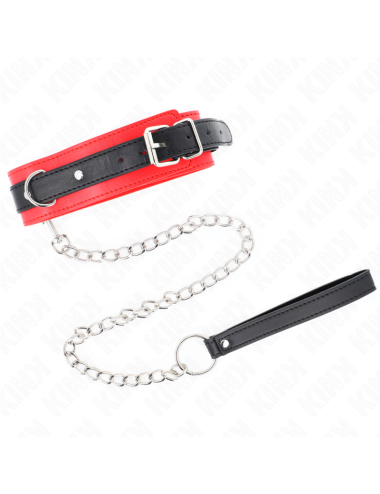KINK - COLLAR CON CORREA 65 CM MODELO BÁSICO MODELO 3 ROJO 53 X 5 CM