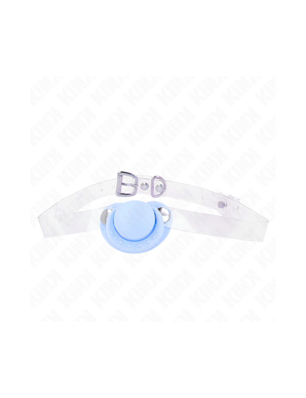 KINK - MORDAZA FORMA CHUPETE 5.5 x 4 CM CELESTE AJUSTABLE 43-60 CM