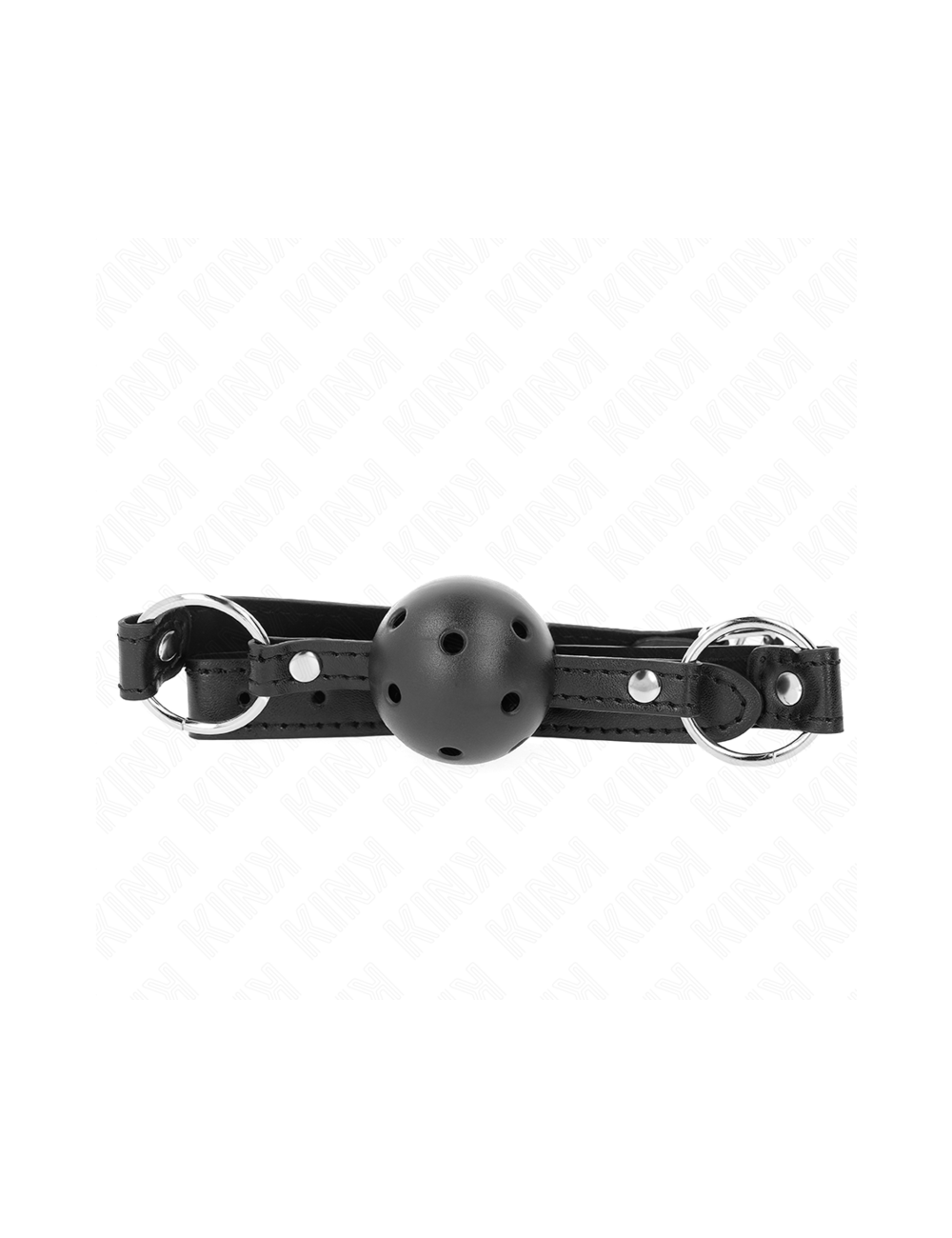 KINK - MORDAZA DE BOLA 4.5 CM NEGRA DURA HUECA MODELO 1 63.5 X 2 CM