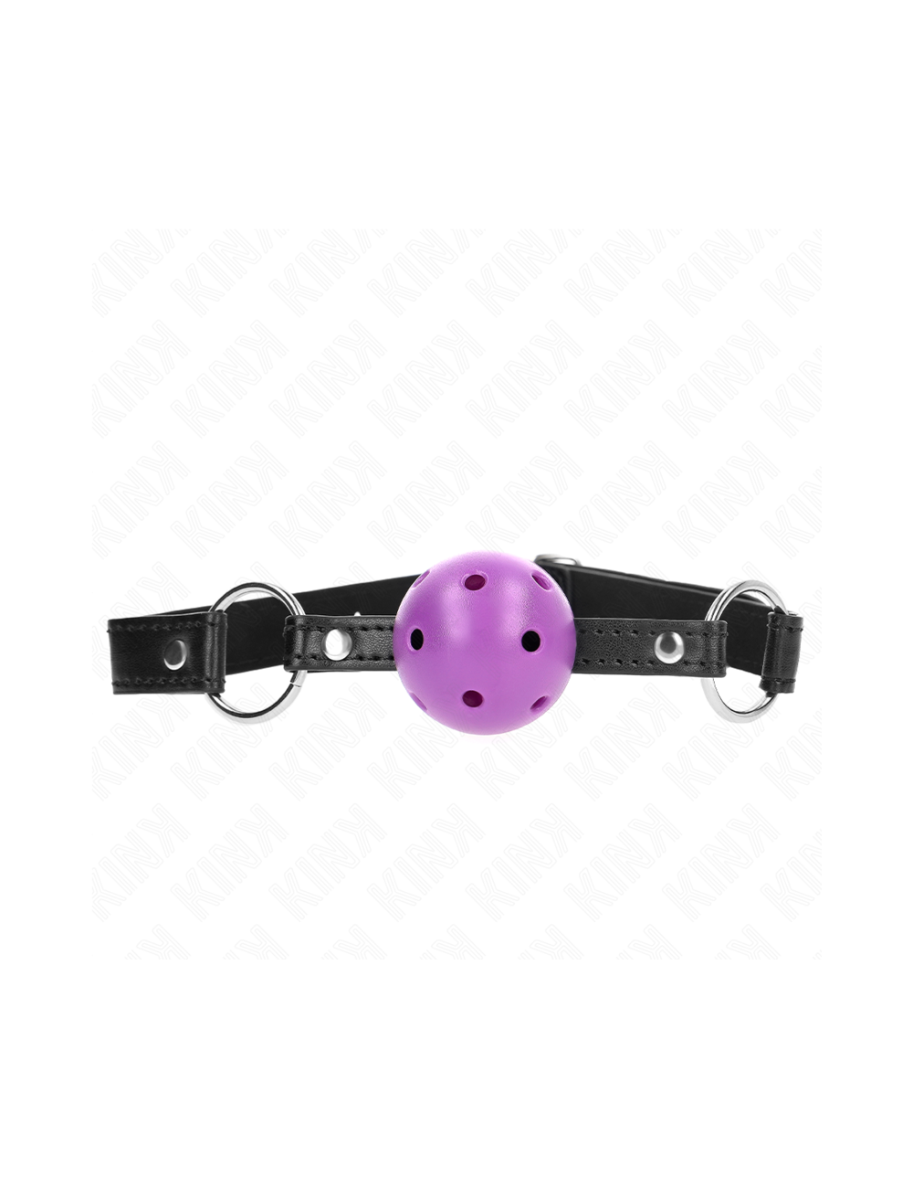 KINK - MORDAZA DE BOLA 4.5 CM MORADO DURA HUECA 63.5 X 2 CM