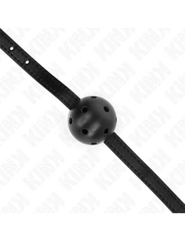 KINK - MORDAZA DE BOLA 4.5 CM TRANSPIRABLE SIMPLICITY NEGRO 62 x 1.5 CM