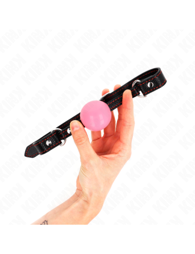 KINK - MORDAZA DE BOLA 4 CM DE ORO ROSA 60 x 2 CM