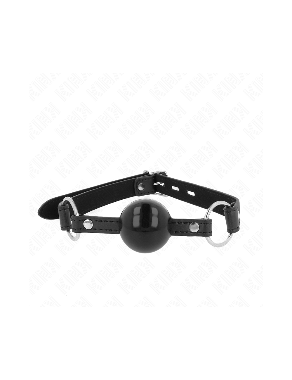 KINK - MORDAZA DE BOLA 4 CM TPE CON CANDADO NEGRO 60 x 2 CM