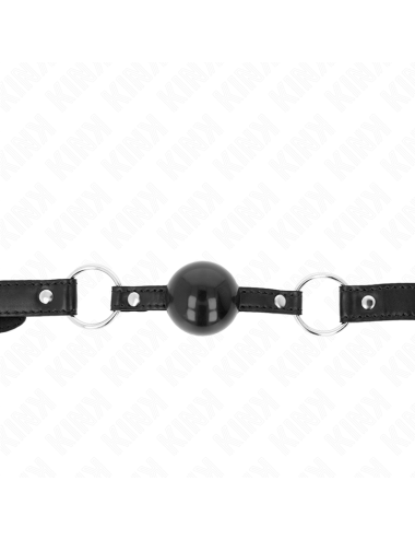 KINK - MORDAZA DE BOLA 4 CM TPE NEGRO 60 x 2 CM