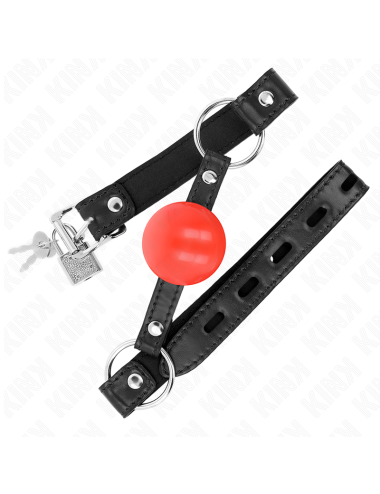 KINK - MORDAZA DE BOLA 4 CM TPE ROJO 60 x 2 CM