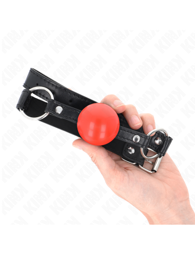 KINK - MORDAZA DE BOLA 4 CM TPE ROJO 60 x 2 CM