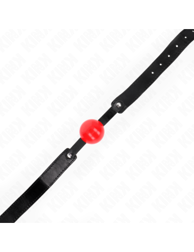 KINK - MORDAZA DE BOLA 4 CM SUAVE DE TPE MODELO 1 66 x 2.5 CM AJUSTABLE 41-61 CM