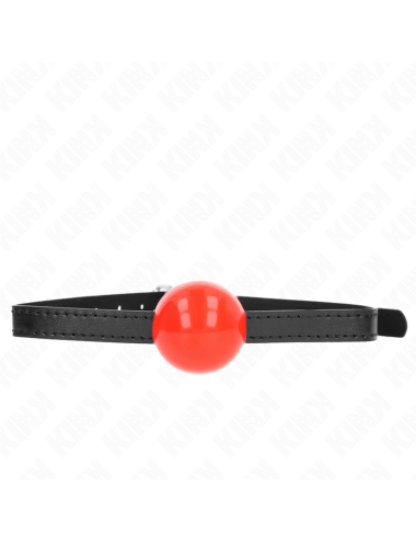 KINK - MORDAZA DE BOLA 4 CM SÓLIDA SIMPLE ROJO 65 x 1.5 CM