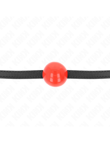 KINK - MORDAZA DE BOLA 4 CM SÓLIDA SIMPLE ROJO 65 x 1.5 CM