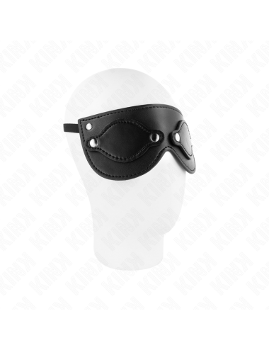 KINK - MÁSCARA DE POLIPIEL CON CUBIERTAS PARA OJOS DESMONTABLES 22 x 9 CM