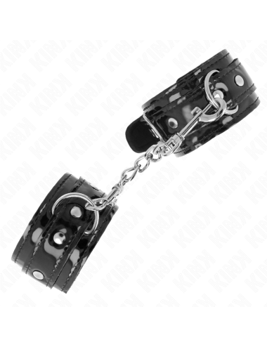 KINK - MUÑEQUERAS DE NEOPRENO BRILLANTE AJUSTABLE 17-24 CM X 4.5 CM