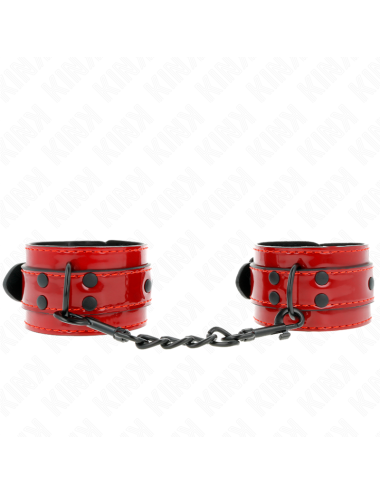 KINK - MUÑEQUERAS ROJO OSCURO 23 X 5 CM
