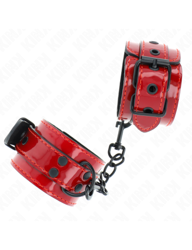 KINK - MUÑEQUERAS ROJO OSCURO 23 X 5 CM